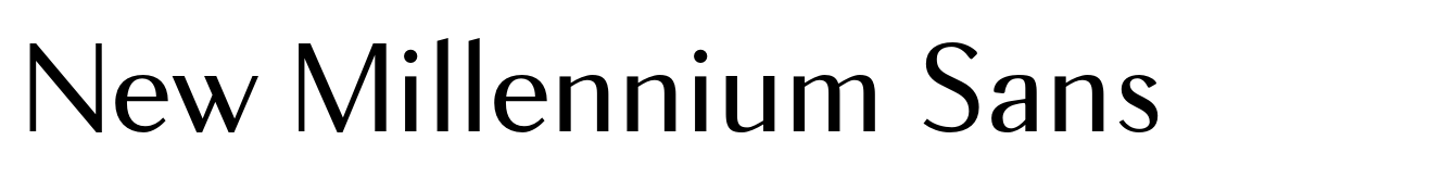 New Millennium Sans